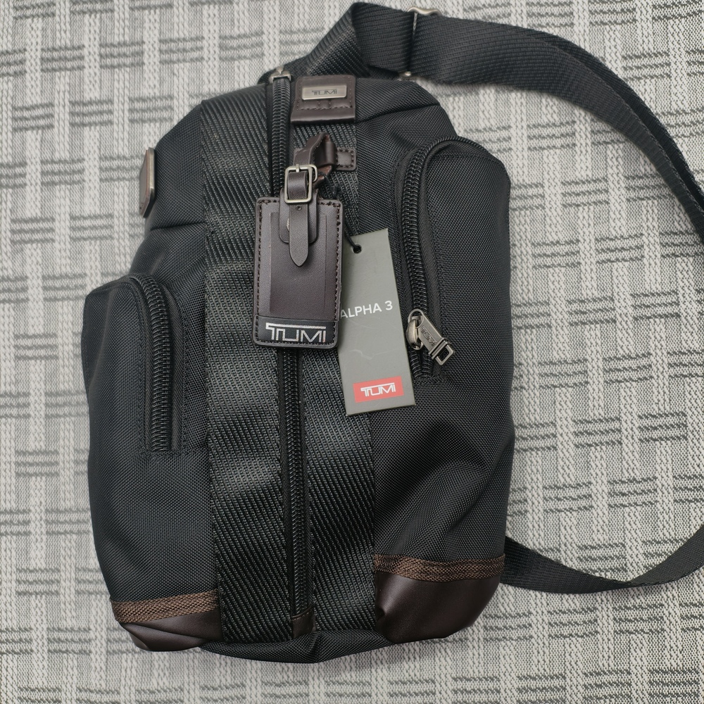 Tumi Alpha Bravo Monterey Black Anti-Theft Sling | Tactical Crossbody Bag